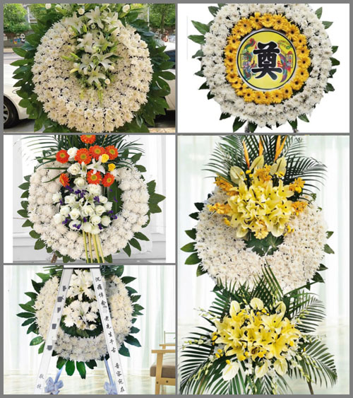 湖北黄冈市英山县石头嘴镇刘家咀村花圈速递